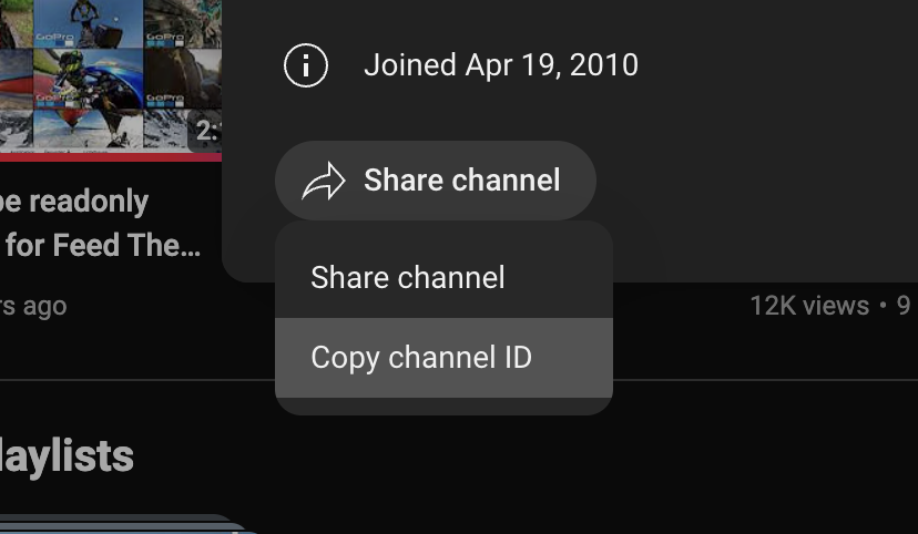 SlickRemix Channel Share Channel Option Click